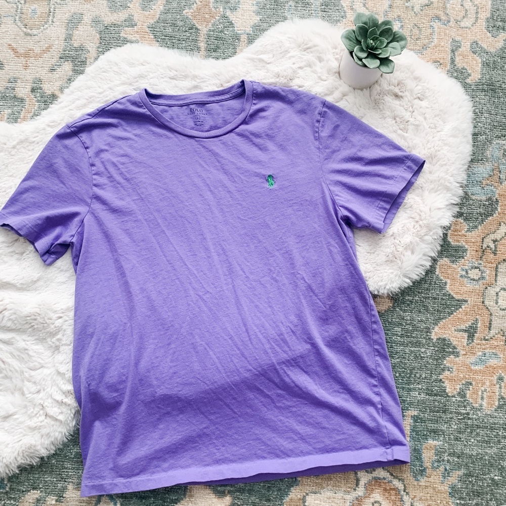 Polo by Ralph Lauren Purple Short Sleeve T Shirt- Size Large - Picture 1 of 10